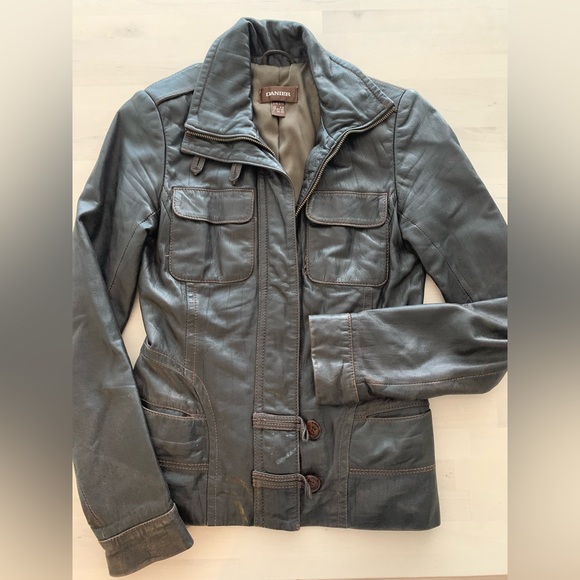 DANIER GENUINE LEATHER jacket size 2XS - Picture 1 of 9
